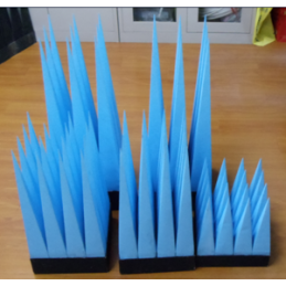 ZXB-1600, Microwave Absorbers, Pyramidal, Fire-Retardant