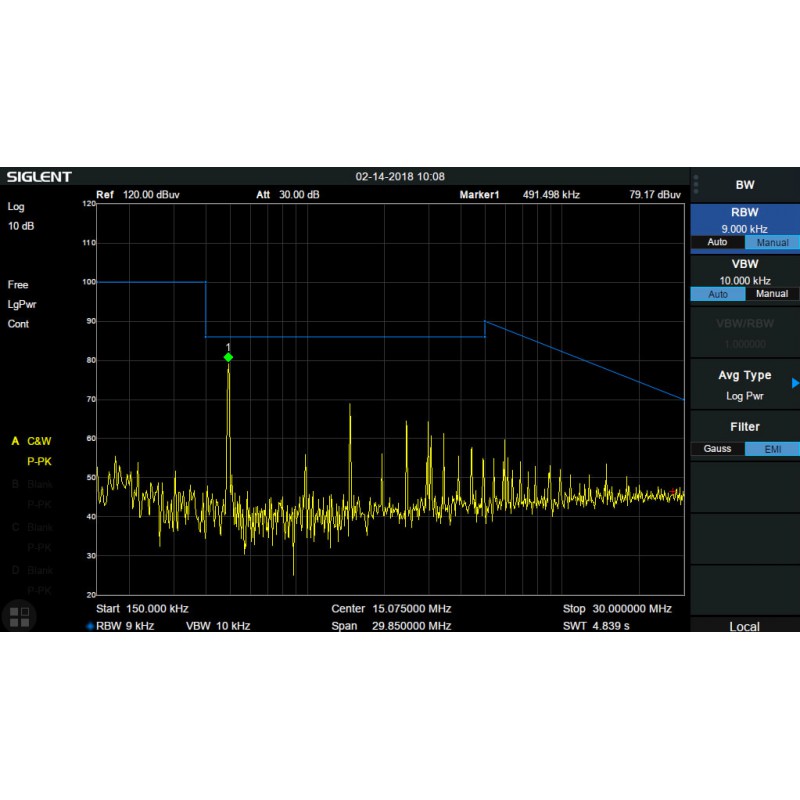 Siglent SVA1000X-EMI - EMI Activation License for SVA1000X Spectrum Analyzers