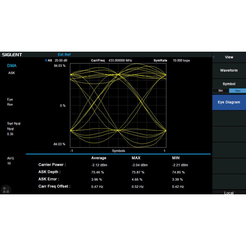 Siglent SVA1000X-DMA - Digital Modulation Analysis (ASK/FSK) Activation License for SVA1000X Spectrum Analyzers