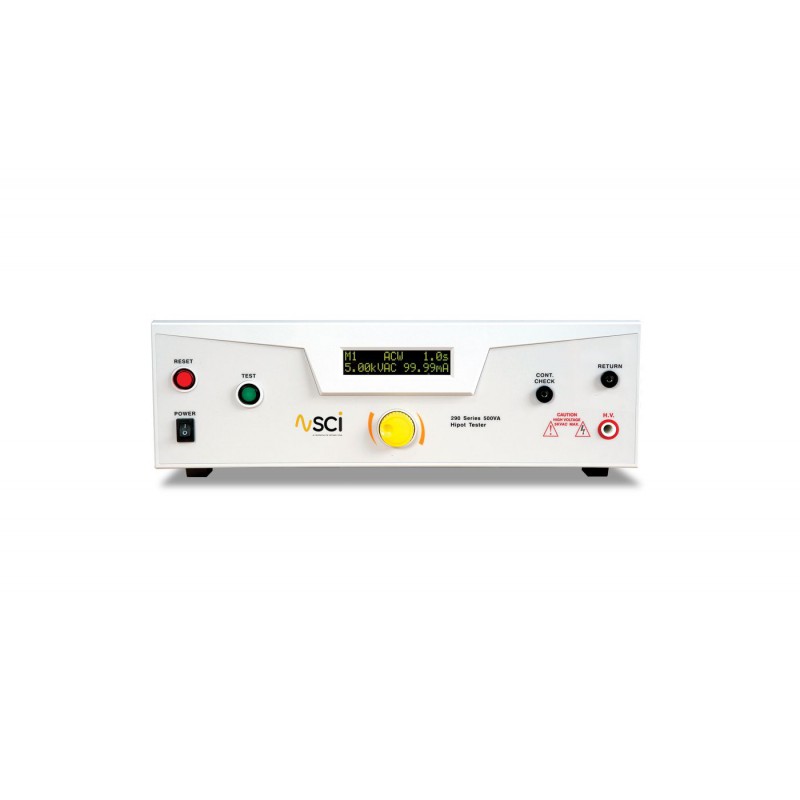 SCI Model 298, 500 VA, 5 kV @ 100 mA AC Hipot, Ground Continuity, CE Listed