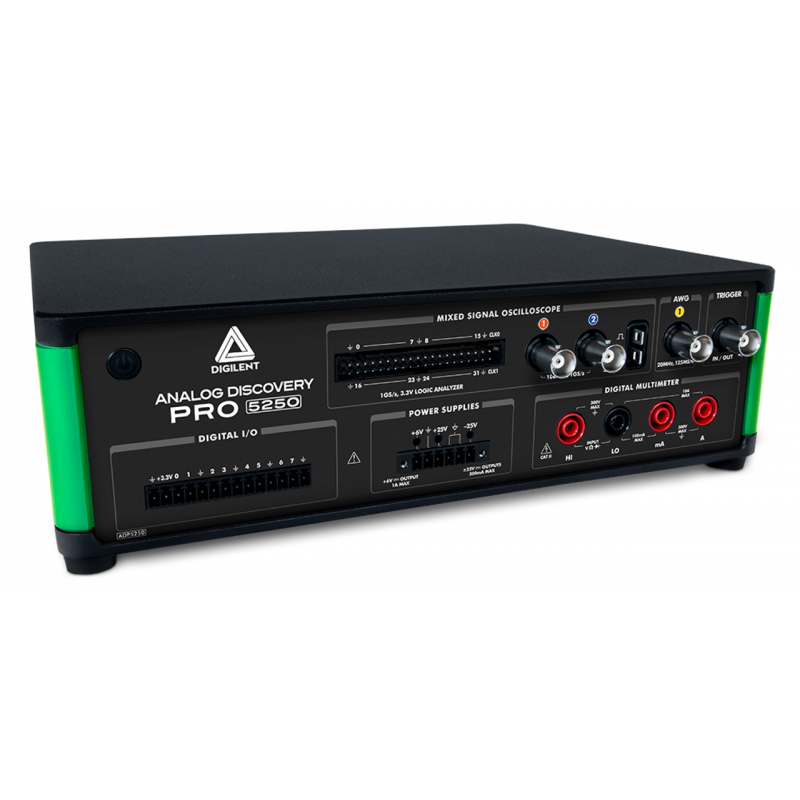 Analog Discovery Pro ADP5250: All-In-One 1GS/s 100MHz Mixed Signal Oscilloscope, Function Generator, Power Supply, and DMM