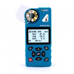 OWM5500 Smart Anemo Meter 7-in-1 Measurement wind speed, air volume, temperature, humidity, etc.