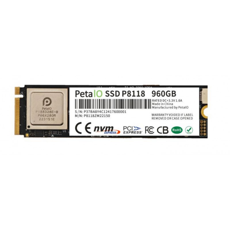 PETA8118 Series M.2 NVMe enterprise SSD 3.84TB, PCIe Gen4x4, industrial SSD