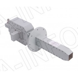 A-INFO 2.6 to 220GHz Dual Polarization Waveguide Probes with Right Angle Coaxial Interface
