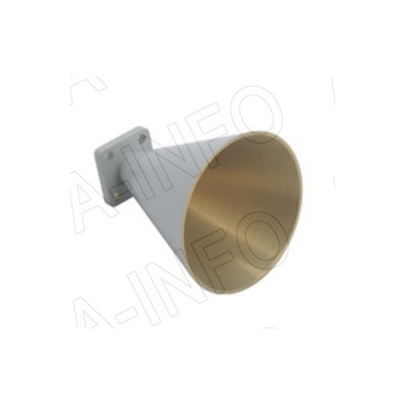 A-INFO 5.3GHz to 220GHz Conical Horn with Integrated Rectangular WG Transition - Linear Polarization
