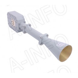 A-INFO 5.3GHz to 220GHz Conical Horn with Polarizer and Ortho-Mode Transducer (OMT) - Dual Circular Polarization