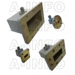 A-INFO Right Angle Waveguide to Coaxial Adapter