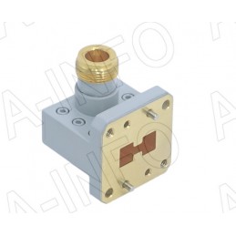 A-INFO High Power Double Ridge Waveguide to Coaxial Adapter