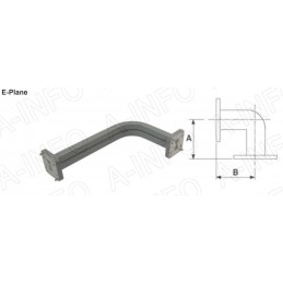 A-INFO Double Ridge Bend Waveguide