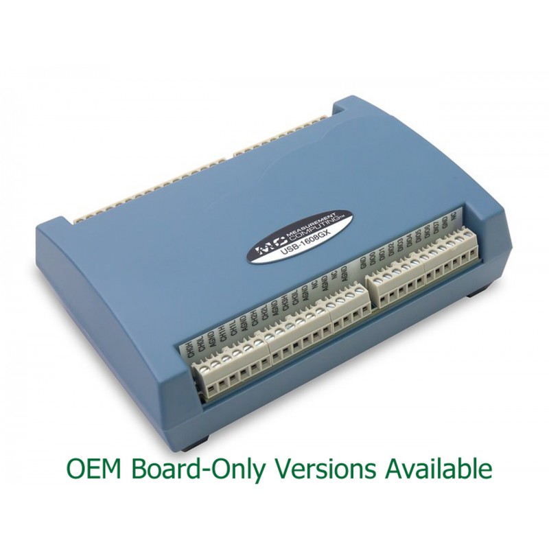 MCC USB-1608G Series: High-Speed Multifunction USB DAQ Devices
