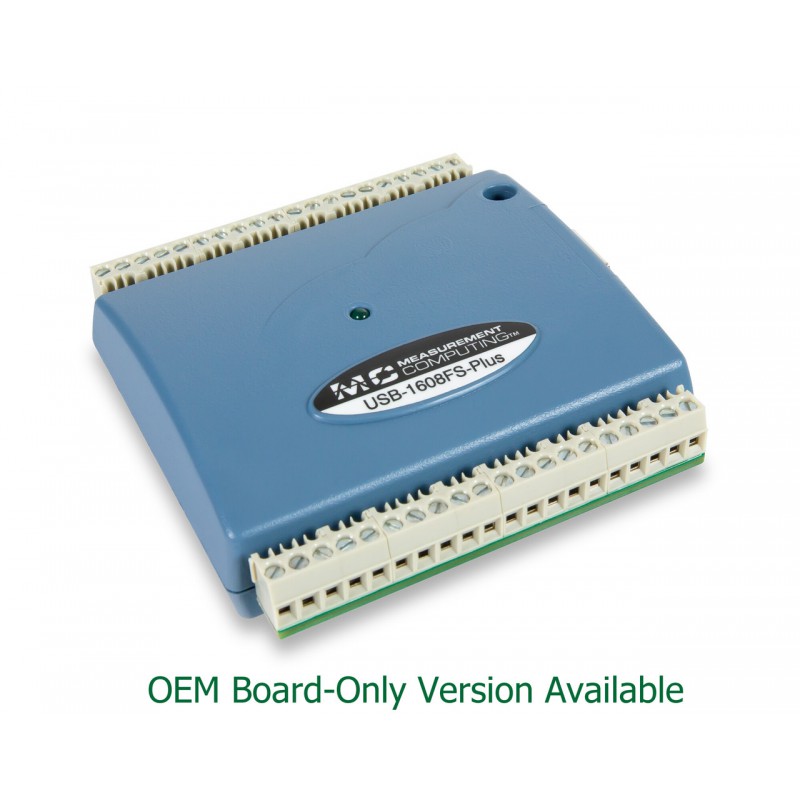 MCC USB-1608FS-Plus: Simultaneous USB DAQ Device