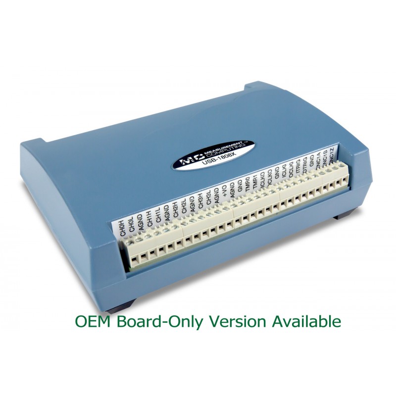 MCC USB-1808X: High-Speed, High-Precision, Simultaneous USB DAQ Device