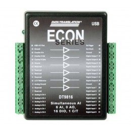 MCC DT9816-S: Low Cost, Simultaneous USB DAQ Device