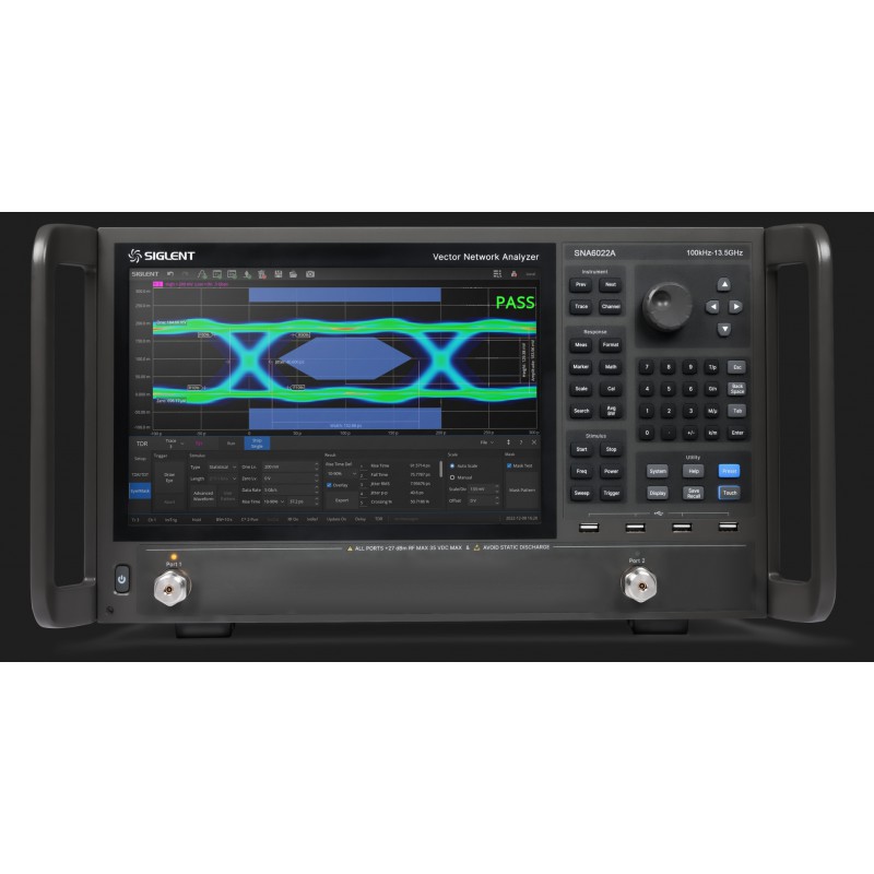 SIGLENT SNA6022A, 100 kHz to 13.5 GHz, 2 ports High Performance VNA
