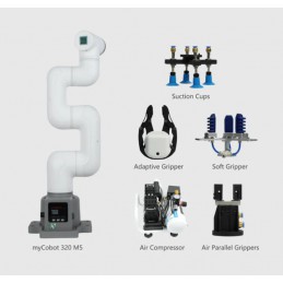 myCobot 320 2022 all-in-one suite 6 Dof Collaborative Robotic Arm (with Flat Base)