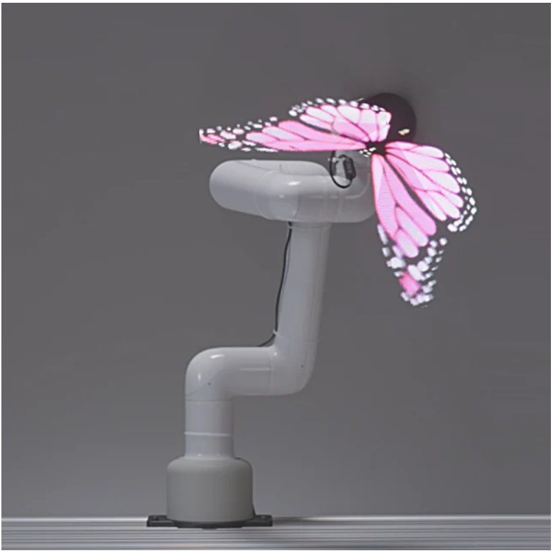 Holographic Robot Commercial Exhibition Solution: myCobot Pro 630 +DSX Holographic Display Fan