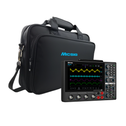 Micsig MHO14-200 Tablet Oscilloscope with a 4½-digit multimeter with handbag, 8 Inch, 200MHz BW, 4CH