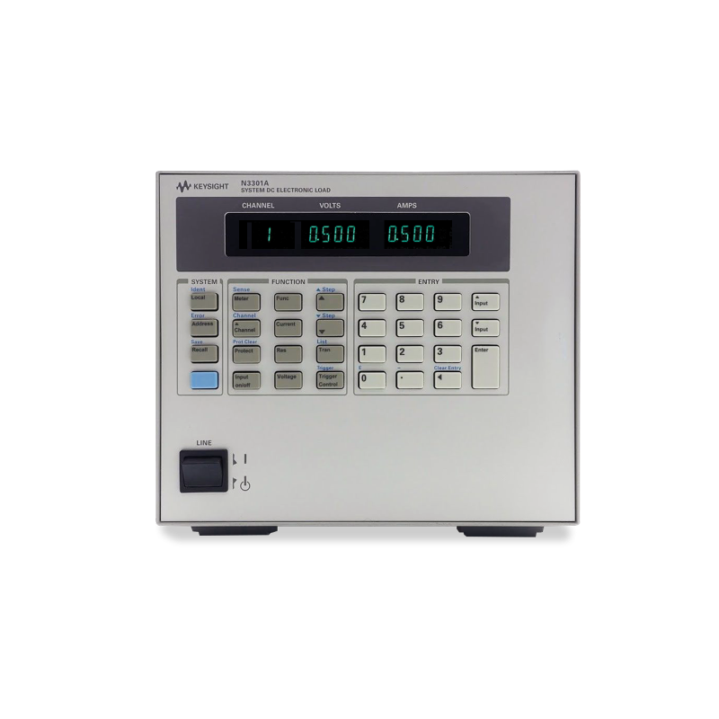 Keysight N3301A electronic load mainframe straight-front official photograph