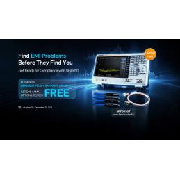 SIGLENT free EMI and AMK promotion, October 19 to December 31 2026